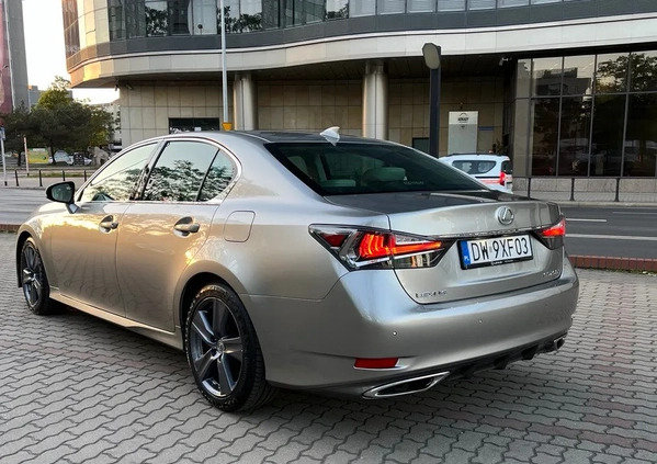 Lexus GS cena 112980 przebieg: 107866, rok produkcji 2017 z Wrocław małe 232